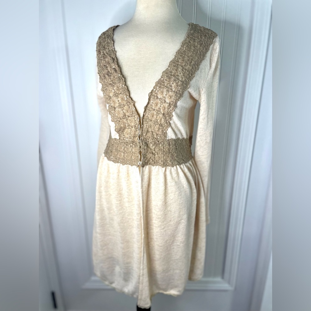 Andree open v tunic cardigan